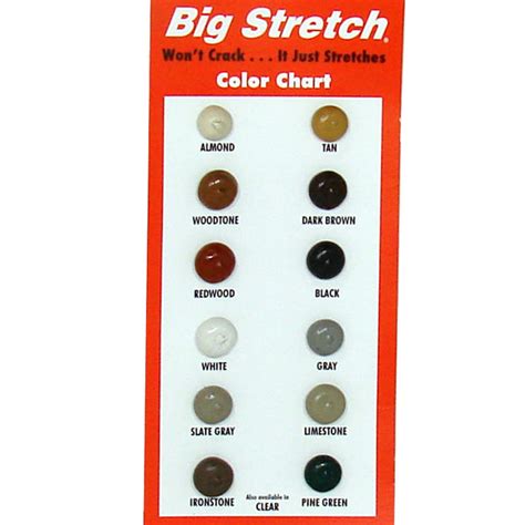 big stretch sealant|sashco big stretch color chart.